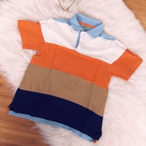 Green Polo Striped Colorblock Size 6